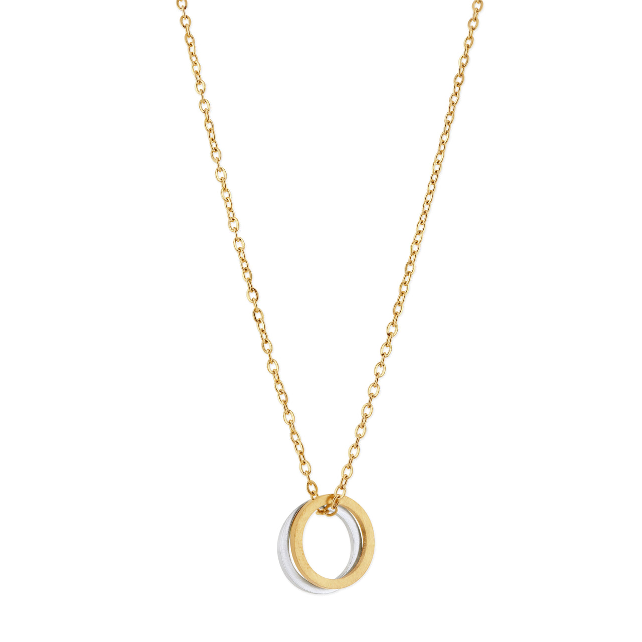 Gold Double Eternity Necklace